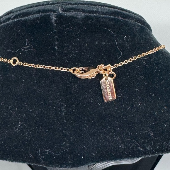 Coach Signature Crystal Stone Pendant Necklace - Picture 4 of 6